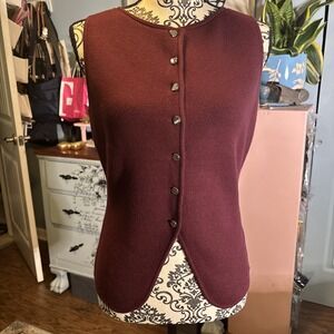 Song‎ Of Style Sweater Vest By Aimee Song Sz Medium. Burgundy